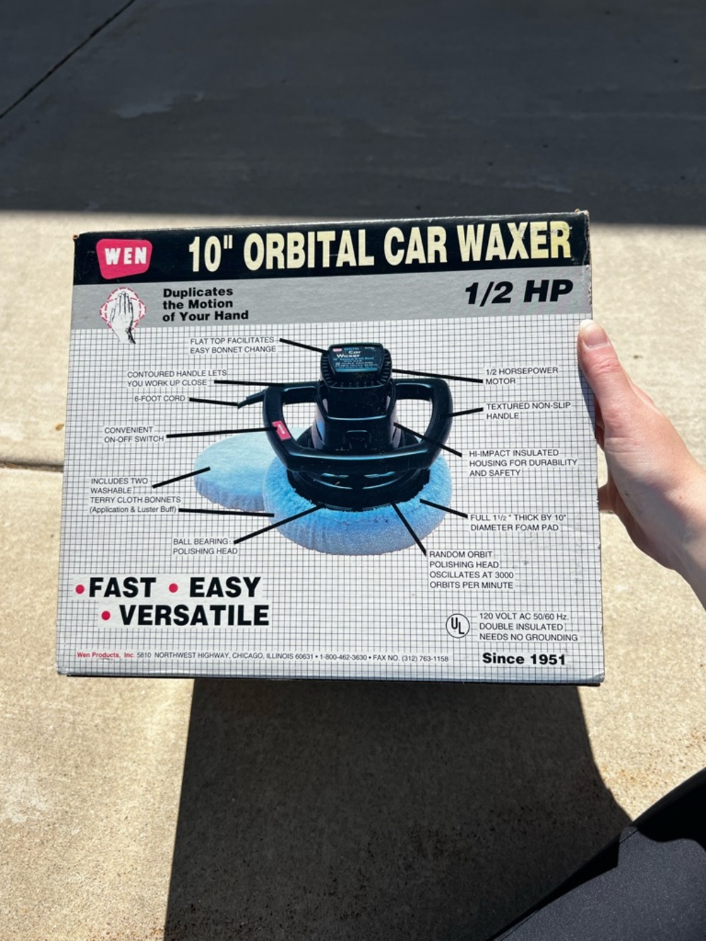 NWT Vintage Wen 10" Orbital Car Waxer - Picture 4 of 7